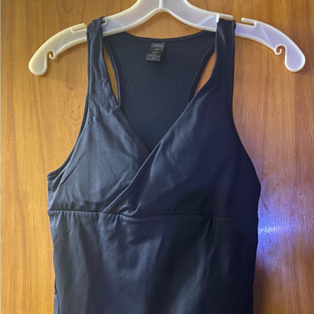 Black spandex tank top